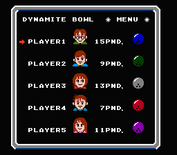 Dynamite Bowl screenshot 5 for Famicom